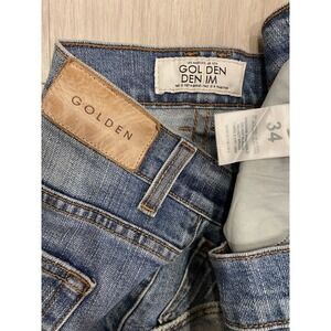 Golden Denim Los Angeles Mens Jorts Distressed Blue Jeans Shorts 34 Bermudas USA